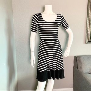 Anthro Sunday In Brooklyn Dress Striped Fit Flare